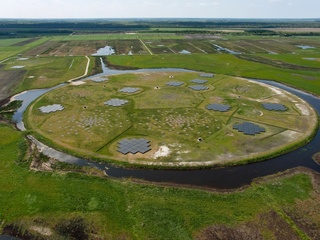 Low Frequency Array (LOFAR) Telescopes Core in the Netherlands