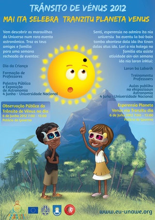 The UNAWE Transit of Venus 2012 in Timor-Leste Poster